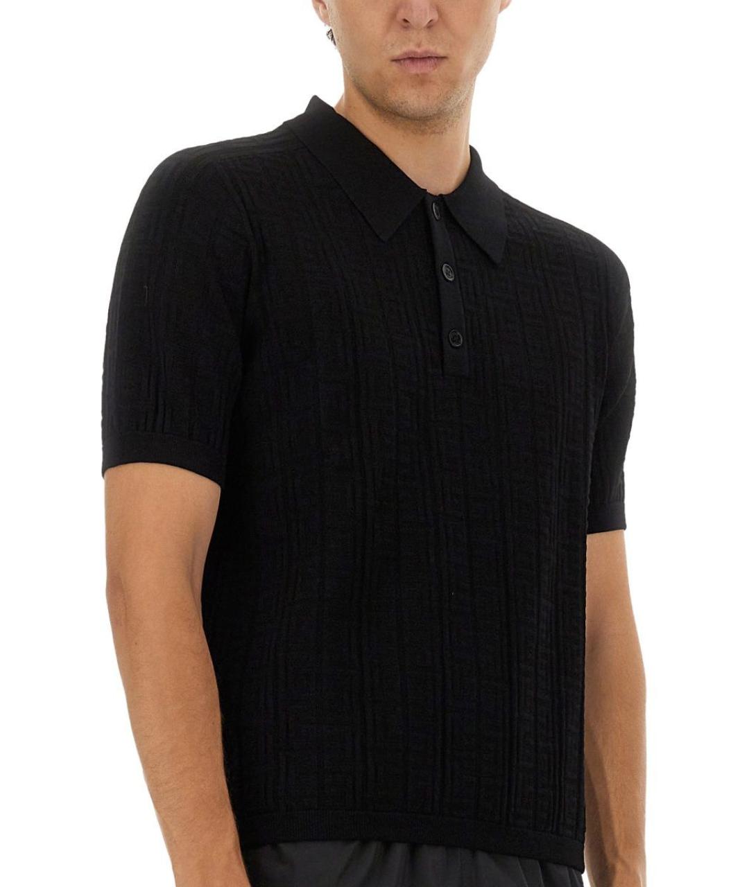 BALMAIN Черная вискозная футболка, фото 4