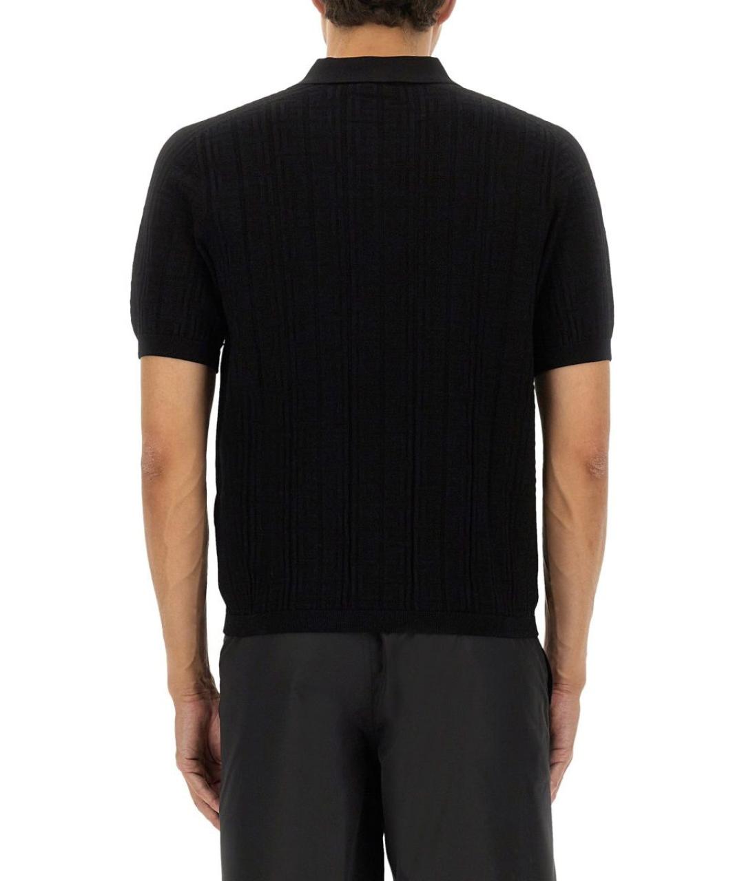 BALMAIN Черная вискозная футболка, фото 3