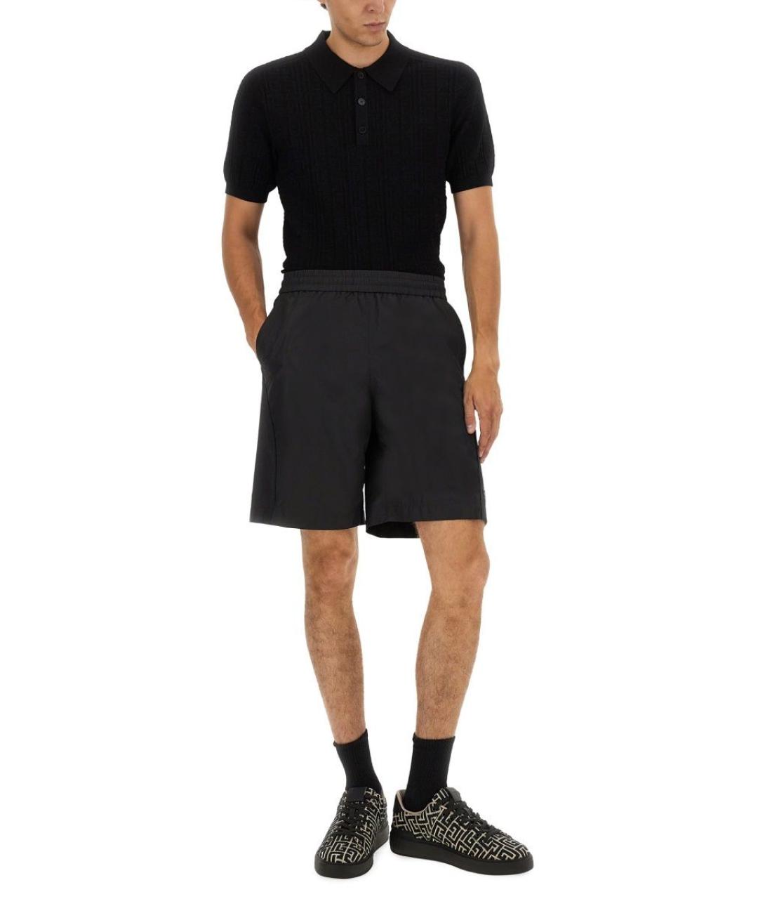 BALMAIN Черная вискозная футболка, фото 2