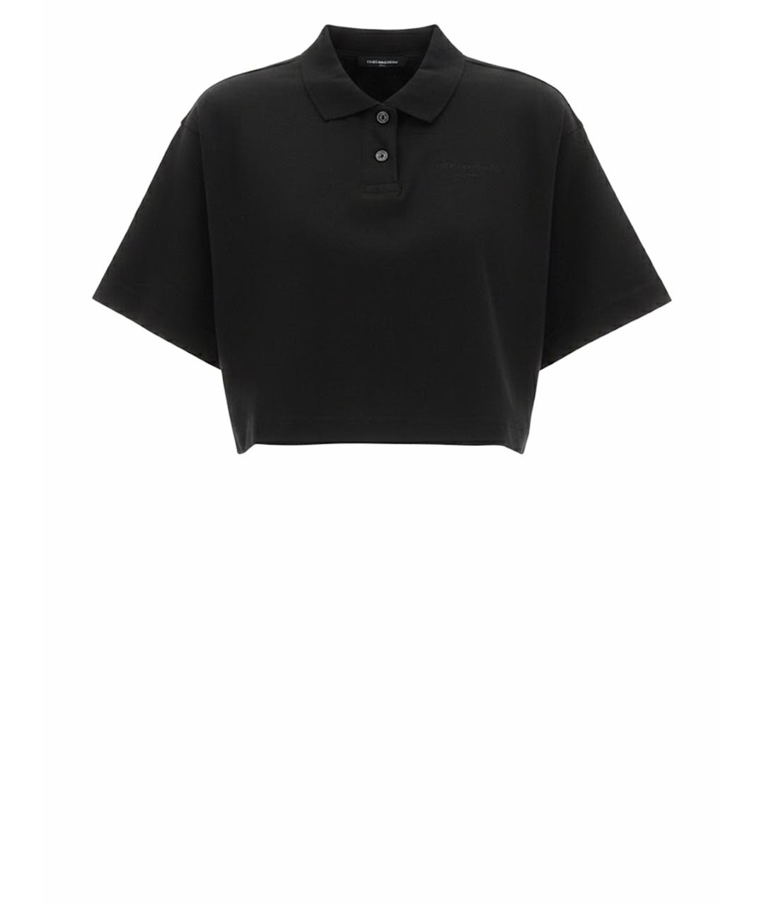 ALEXANDER WANG Черная хлопковая футболка, фото 1