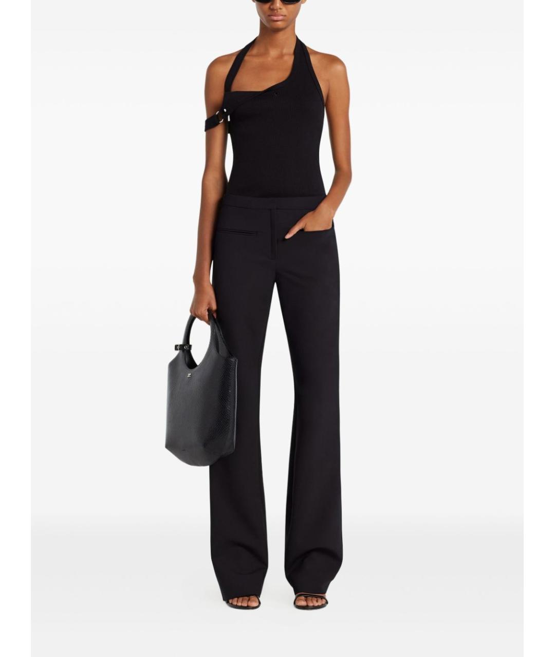 COURREGES Черная хлопковая майка, фото 5