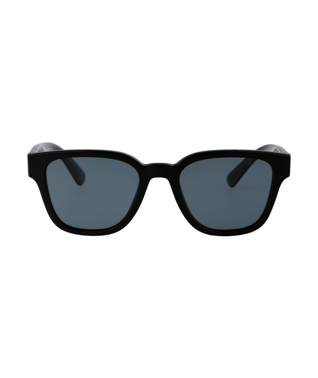 PRADA Черные пластиковые солнцезащитные очки, фото 2