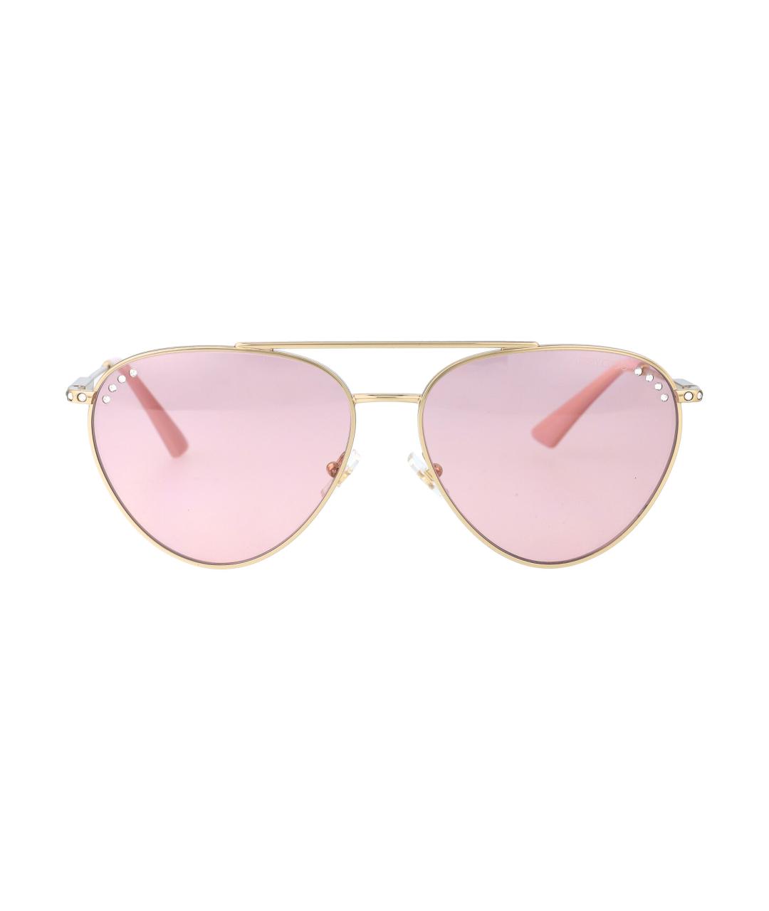JIMMY CHOO Розовые металлические солнцезащитные очки, фото 1