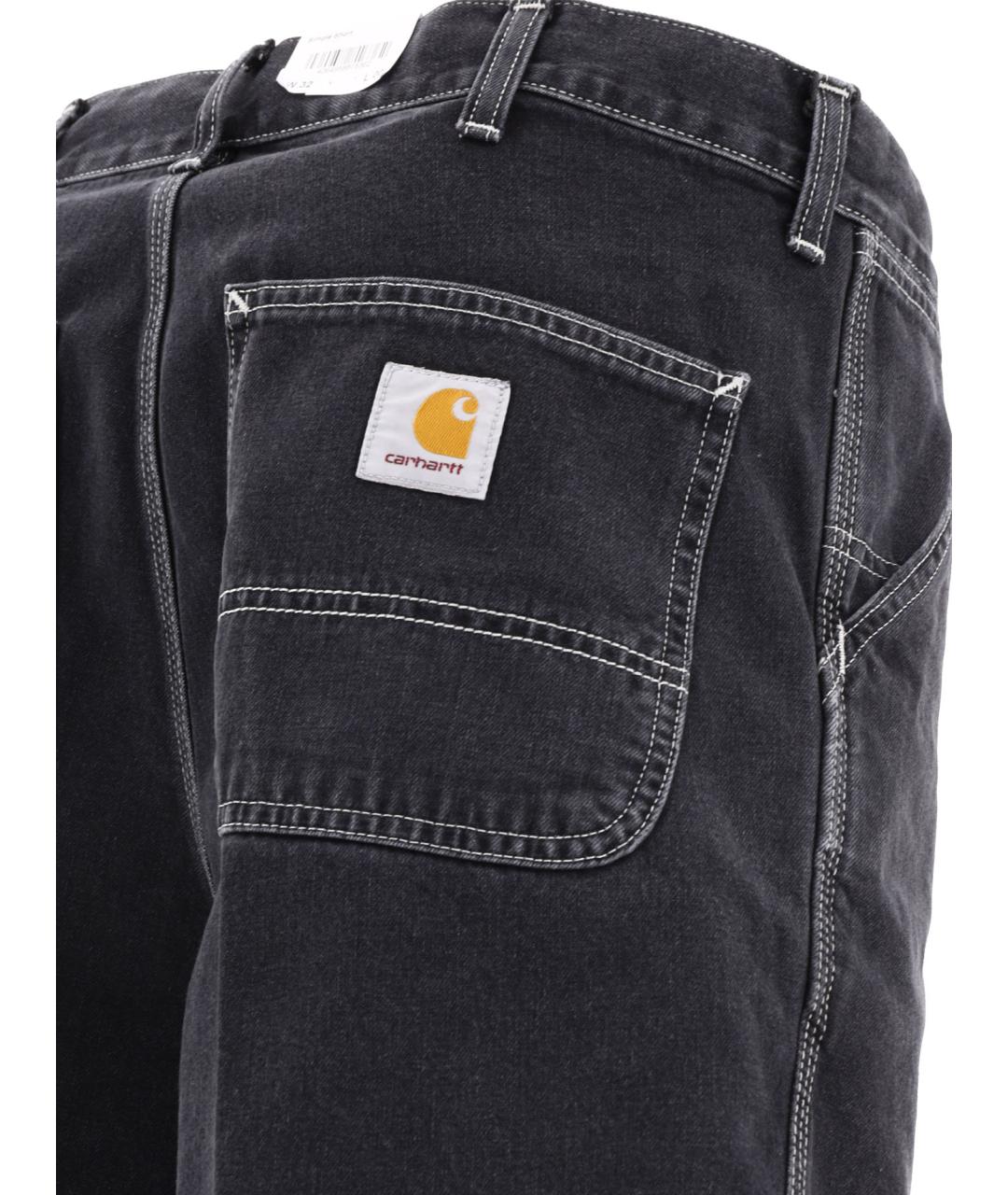CARHARTT WIP Черные хлопковые шорты, фото 4