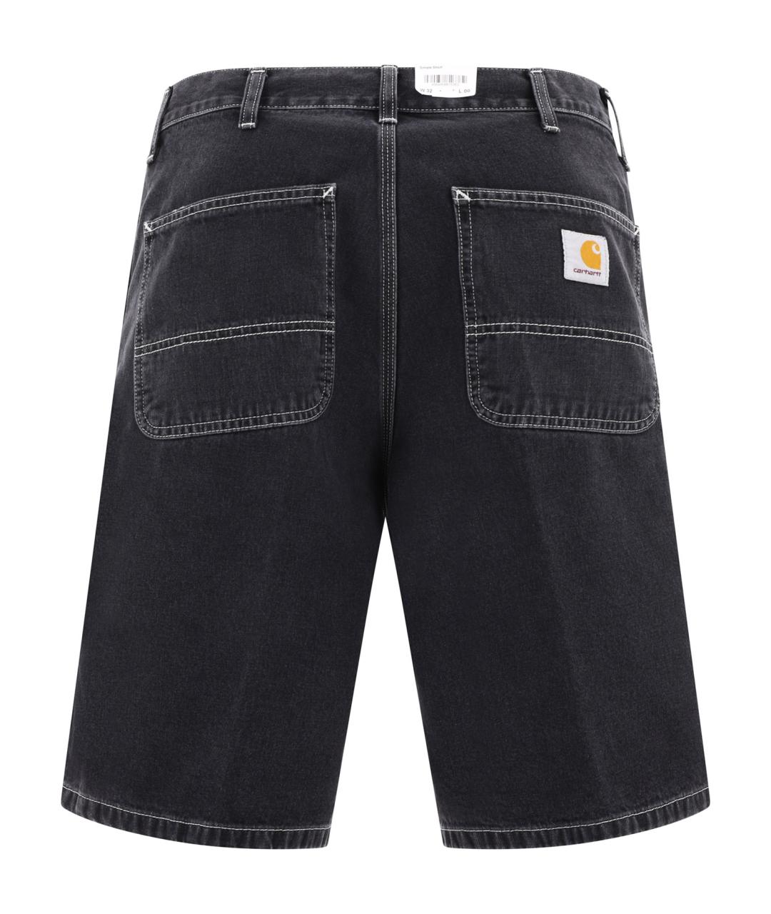 CARHARTT WIP Черные хлопковые шорты, фото 2