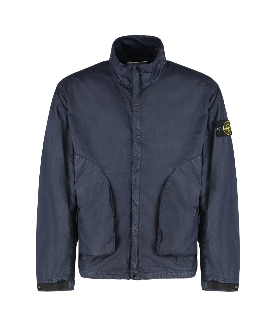 STONE ISLAND Синяя полиамидовая куртка, фото 1