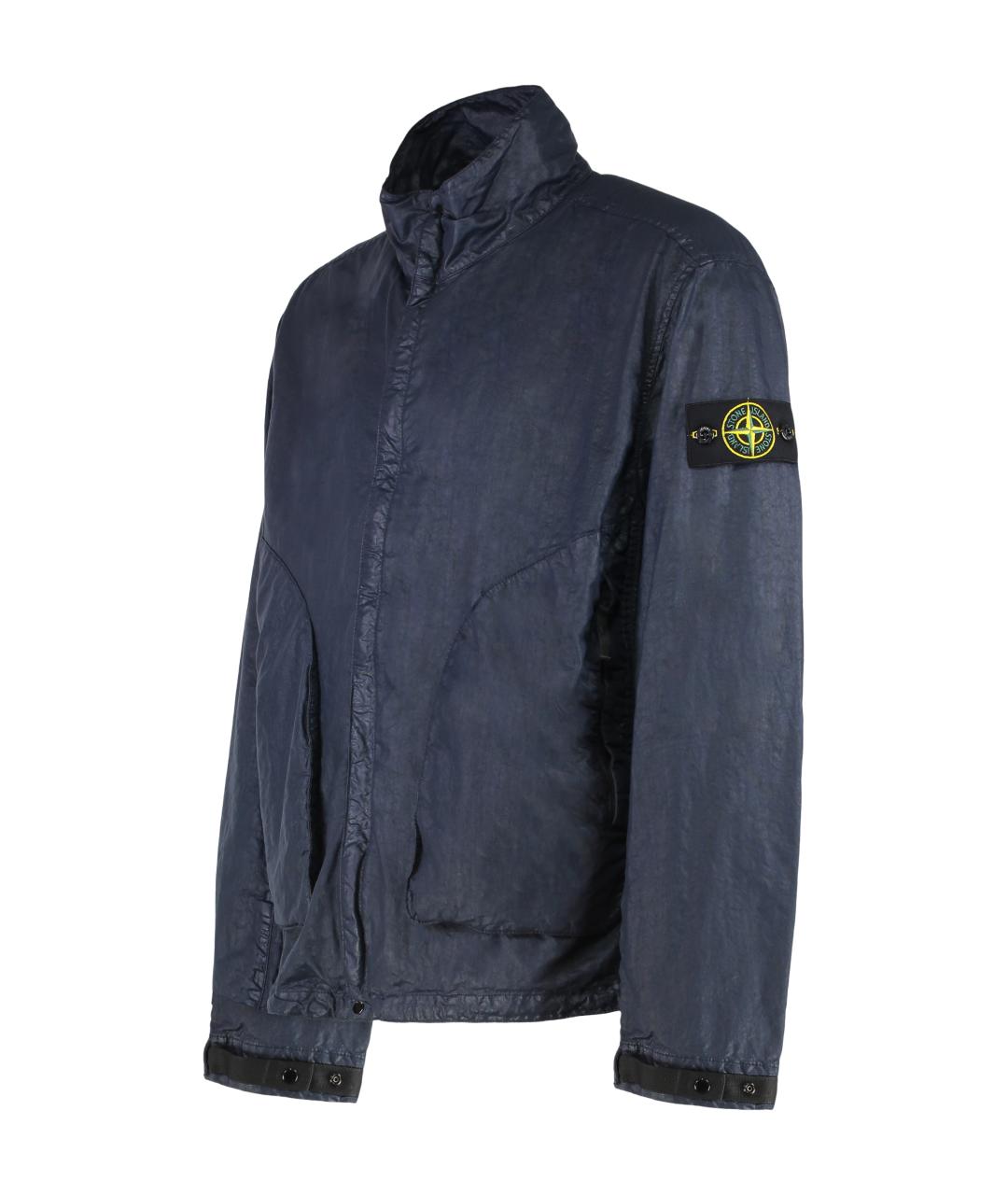 STONE ISLAND Синяя полиамидовая куртка, фото 3