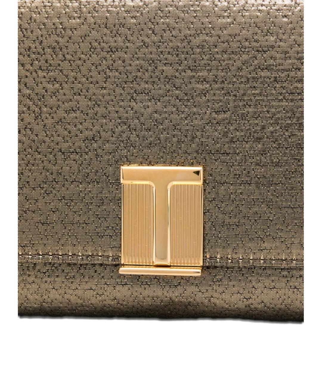 TOM FORD Золотая сумка через плечо, фото 4