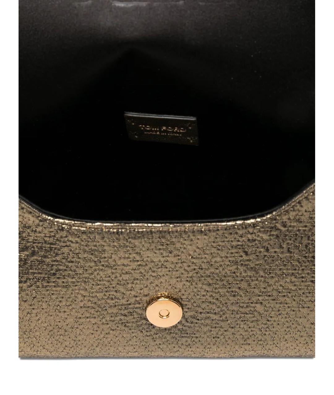 TOM FORD Золотая сумка через плечо, фото 5