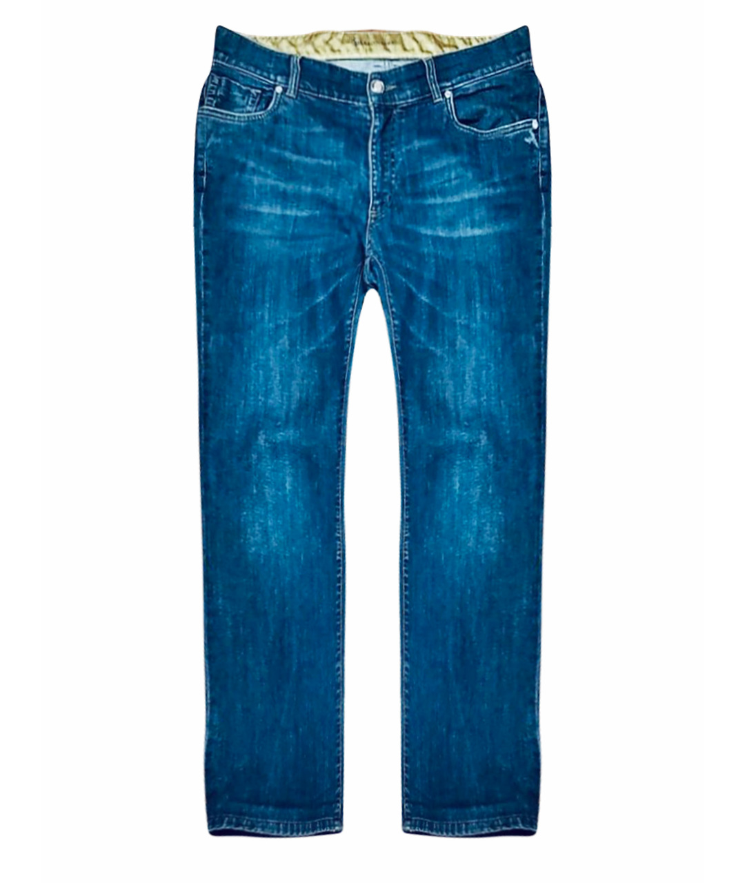 BILLIONAIRE Темно-синие хлопковые прямые джинсы, фото 1