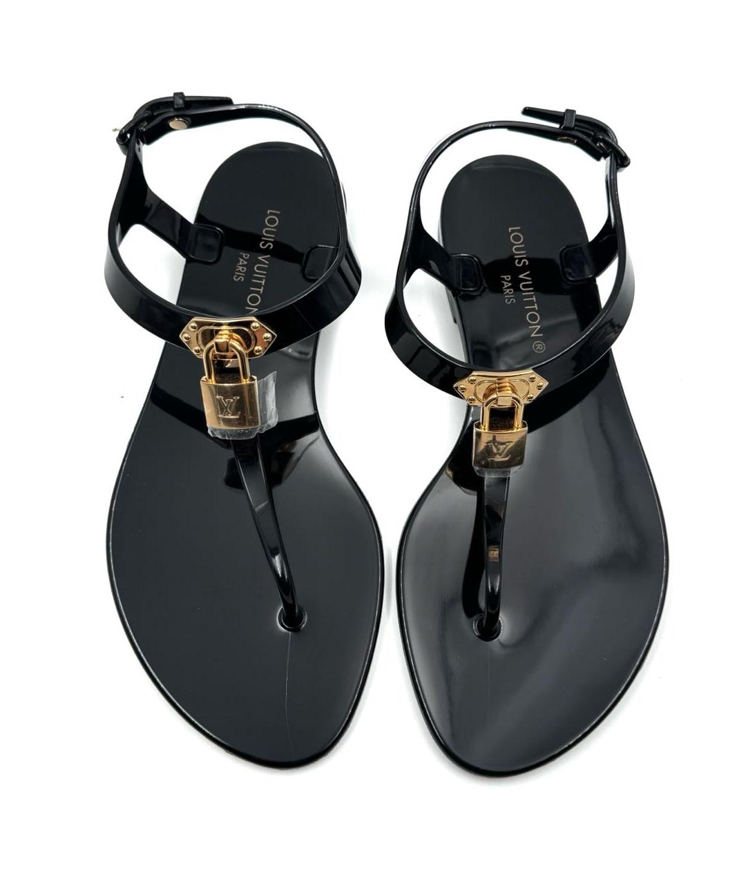 LOUIS VUITTON Черные сандалии, фото 3