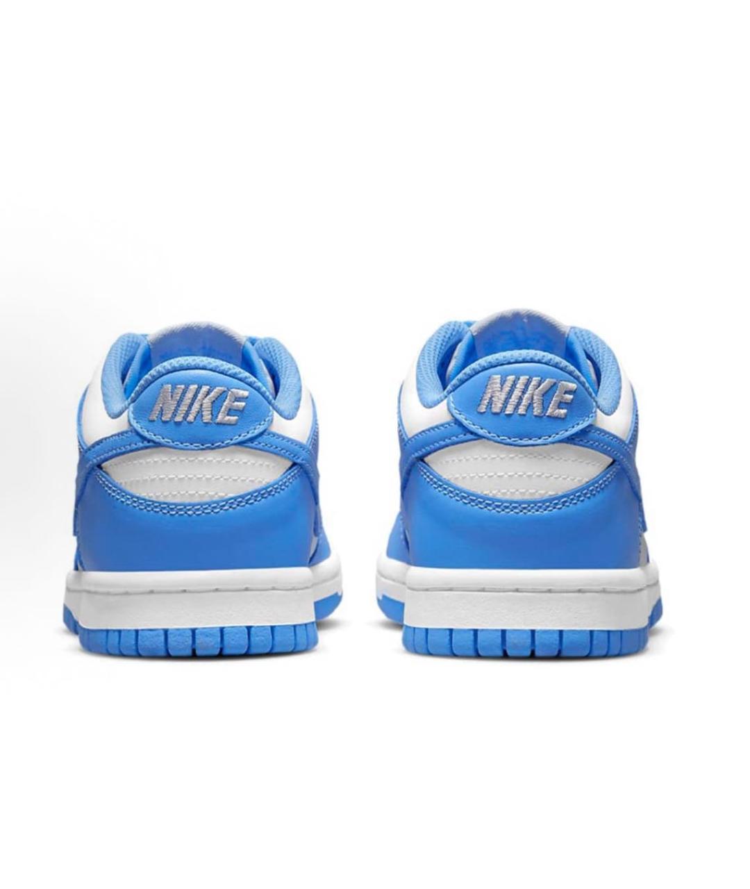 NIKE Голубые кожаные кроссовки, фото 5