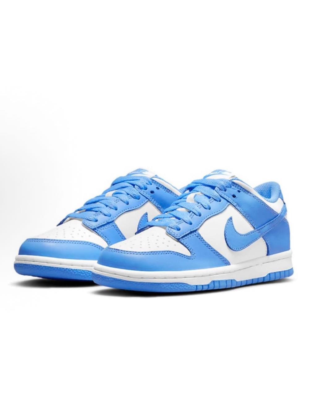NIKE Голубые кожаные кроссовки, фото 3
