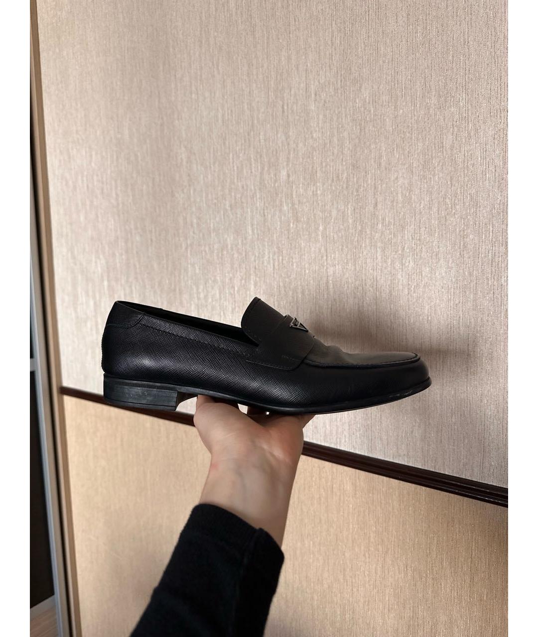 PRADA Черные кожаные лоферы, фото 6