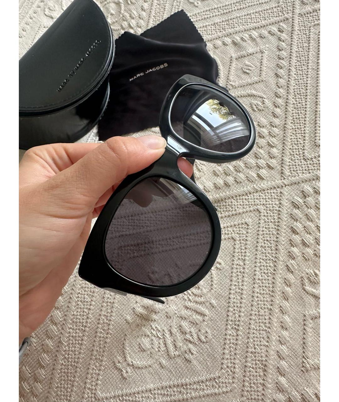 MARC JACOBS Черные пластиковые солнцезащитные очки, фото 2
