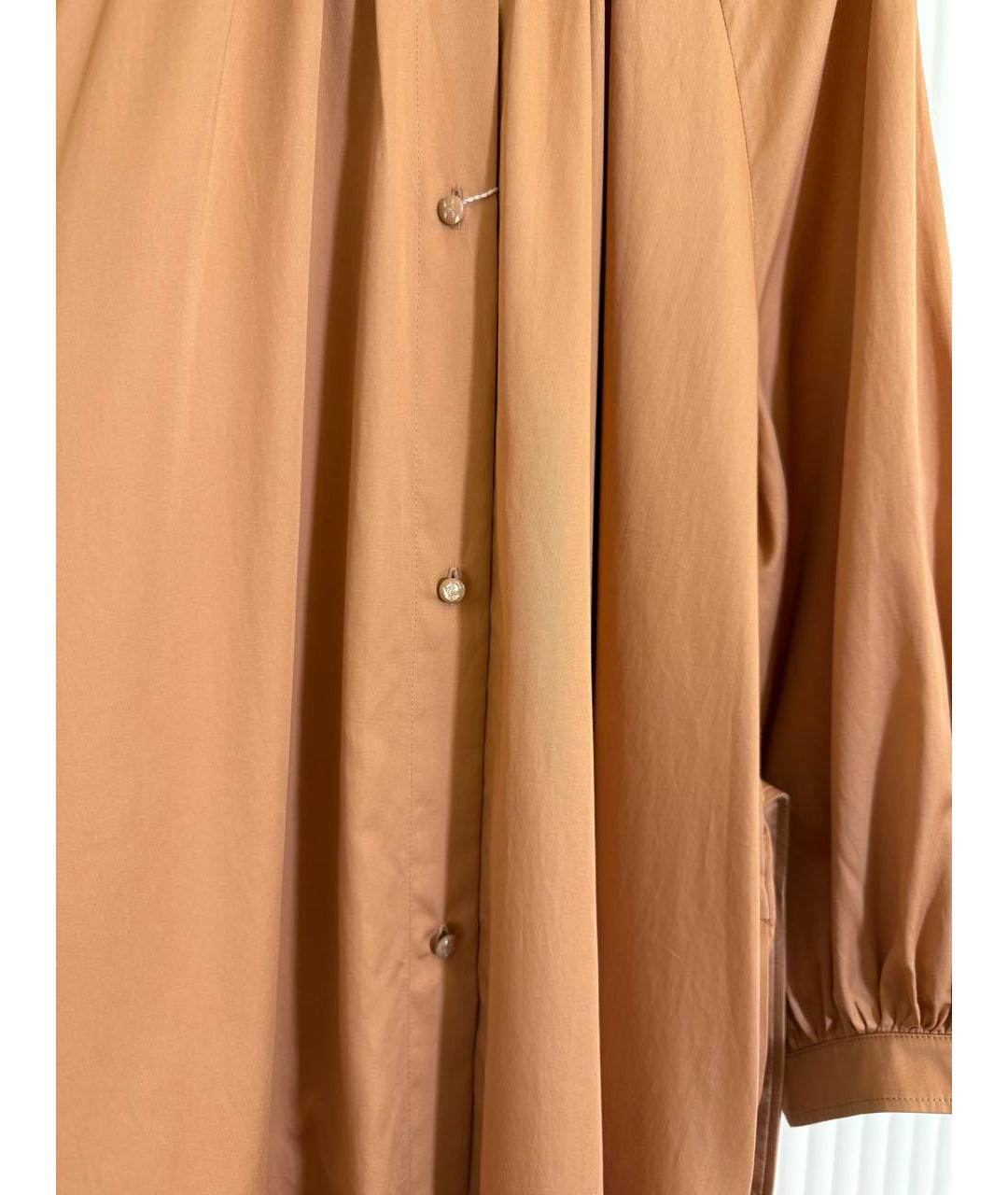 MAX MARA Коралловое хлопковое повседневное платье, фото 6