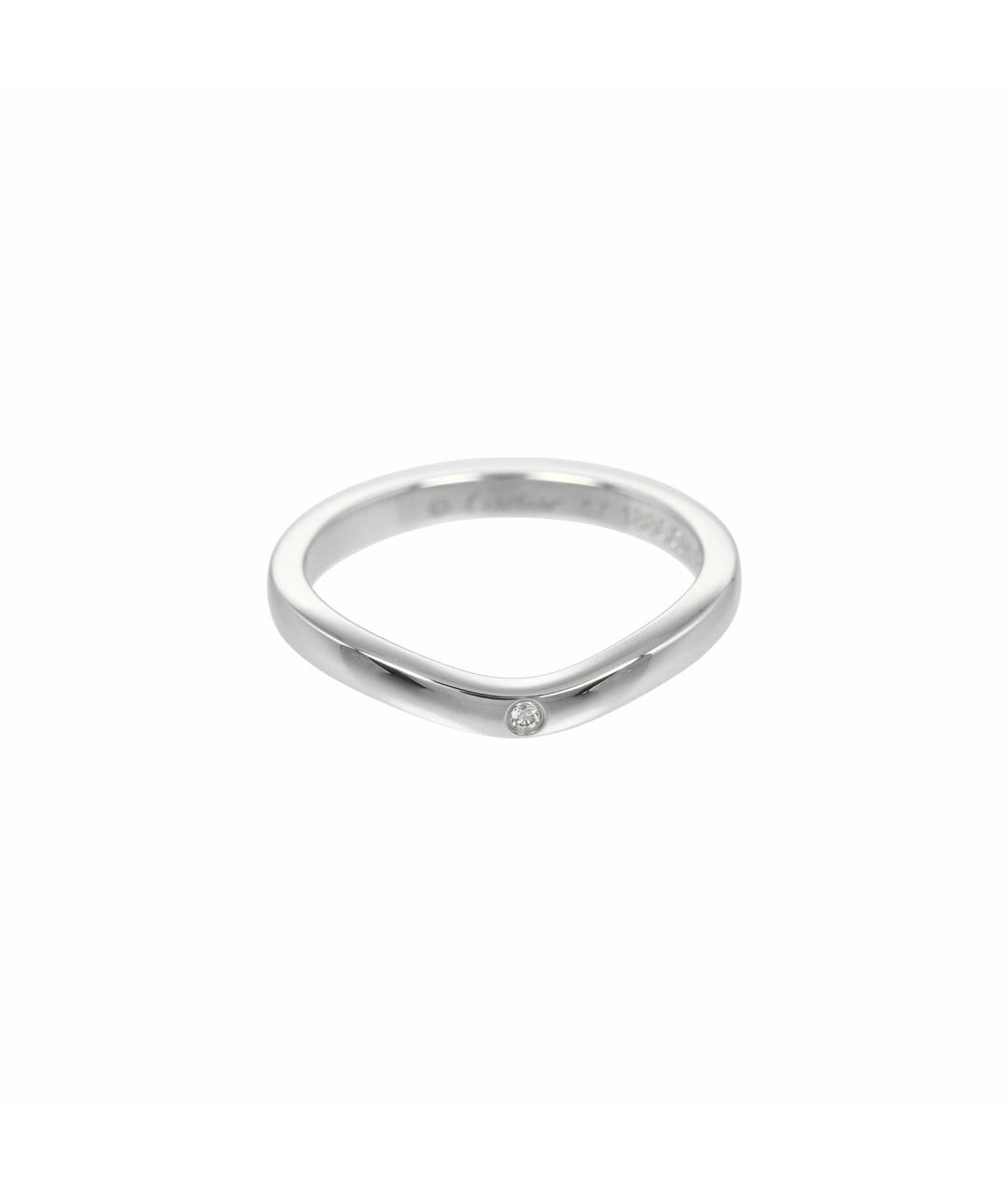 CARTIER Белое платиновое кольцо, фото 1