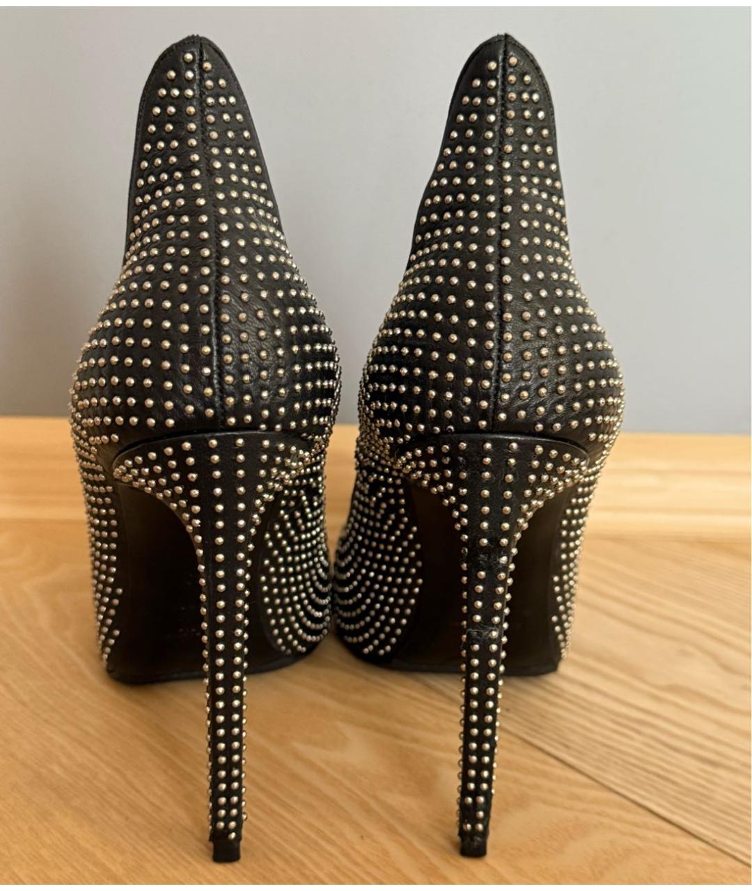 SAINT LAURENT Черные кожаные туфли, фото 5