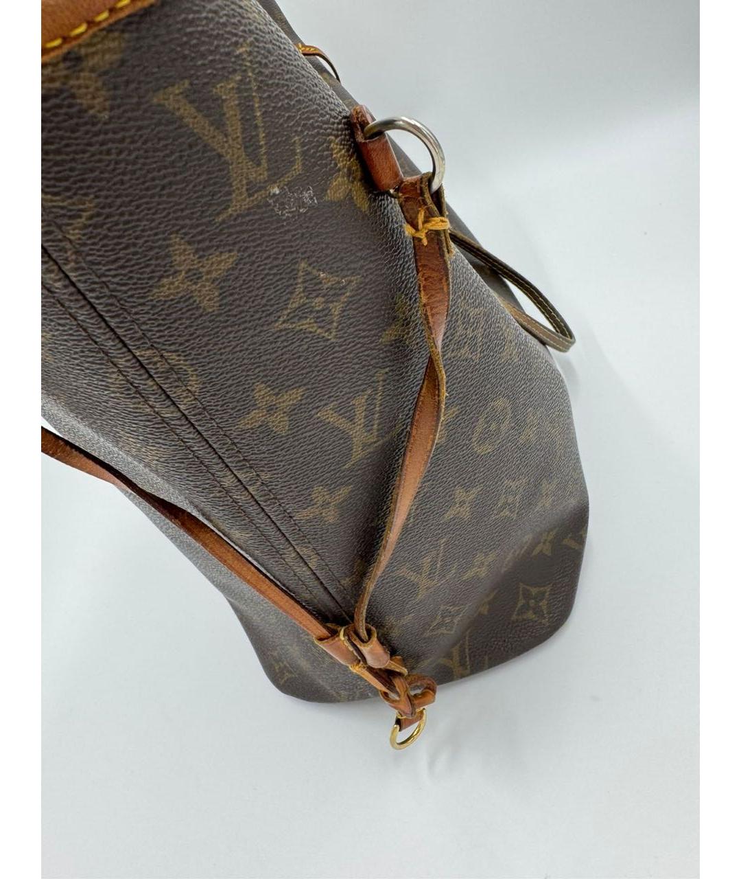 LOUIS VUITTON Коричневая сумка тоут, фото 4