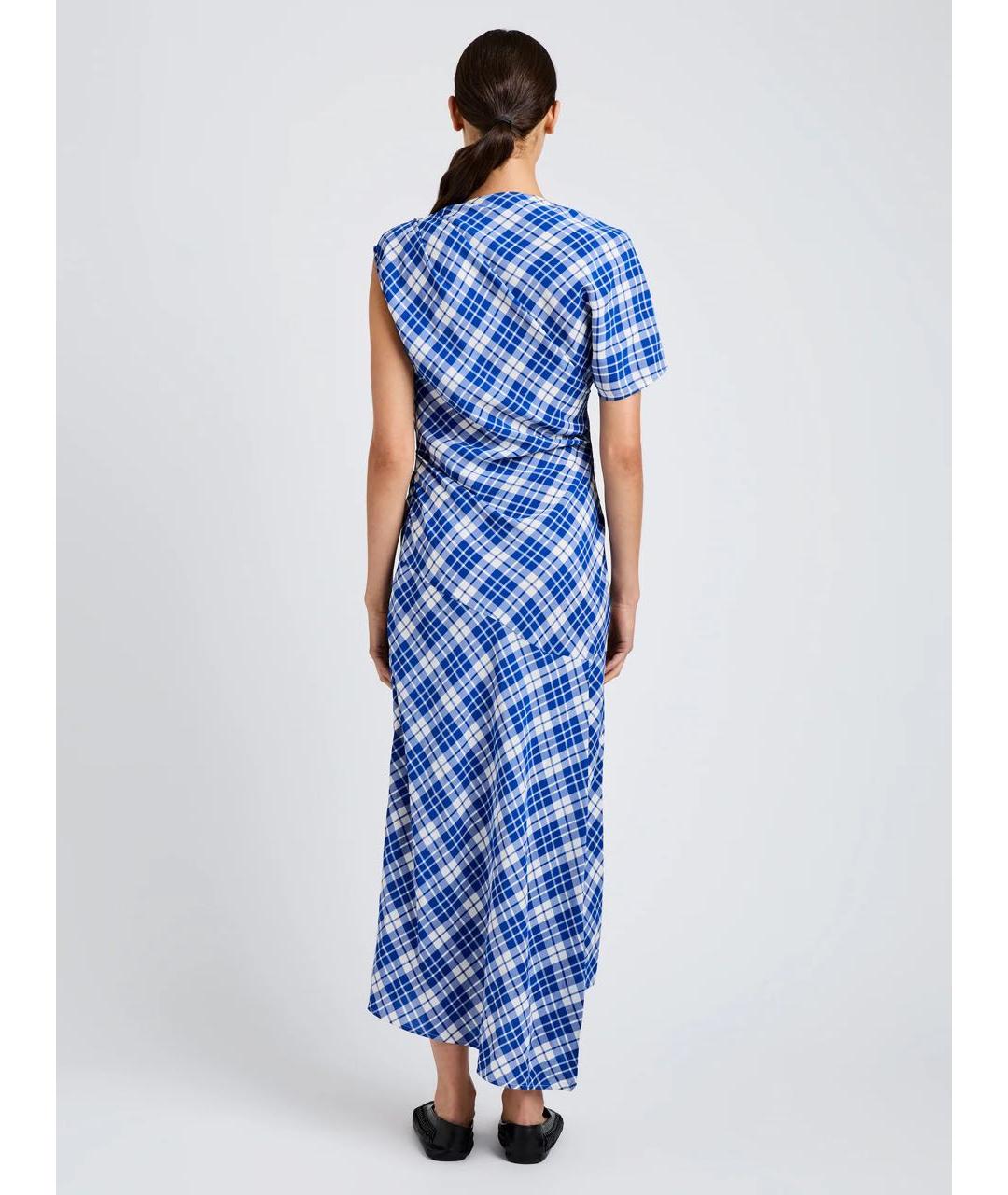 PROENZA SCHOULER Синее вискозное платье, фото 4