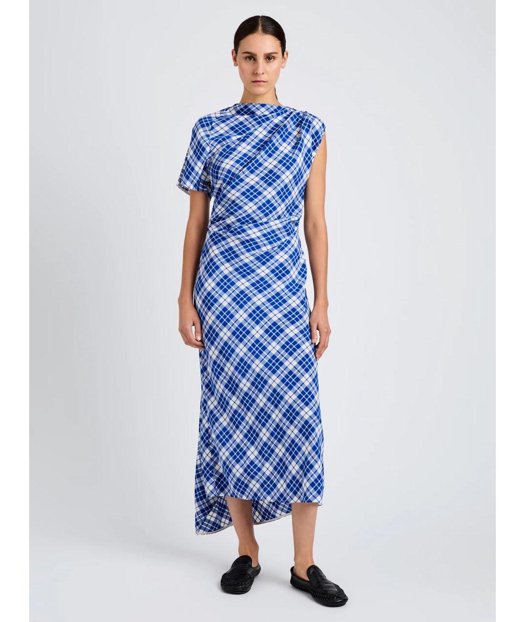 PROENZA SCHOULER Синее вискозное платье, фото 2