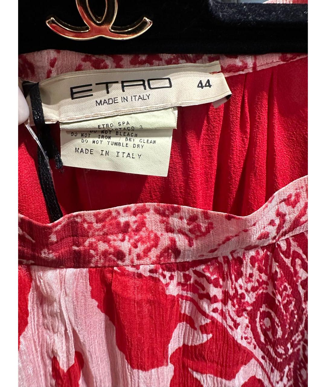 ETRO Красная юбка миди, фото 2