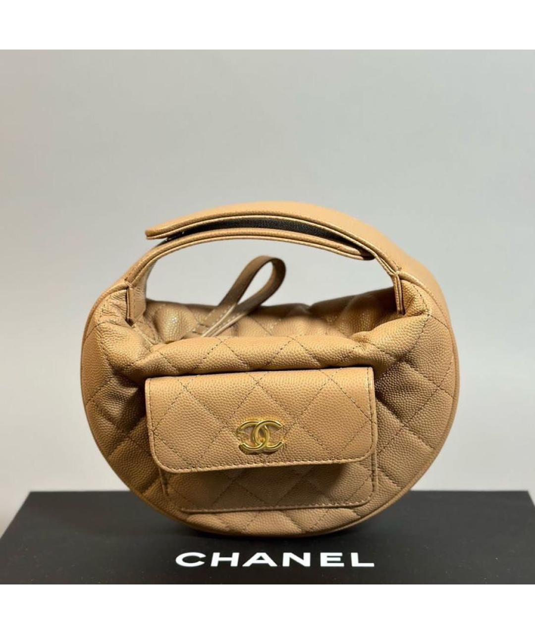 CHANEL Кожаная сумка с короткими ручками, фото 5