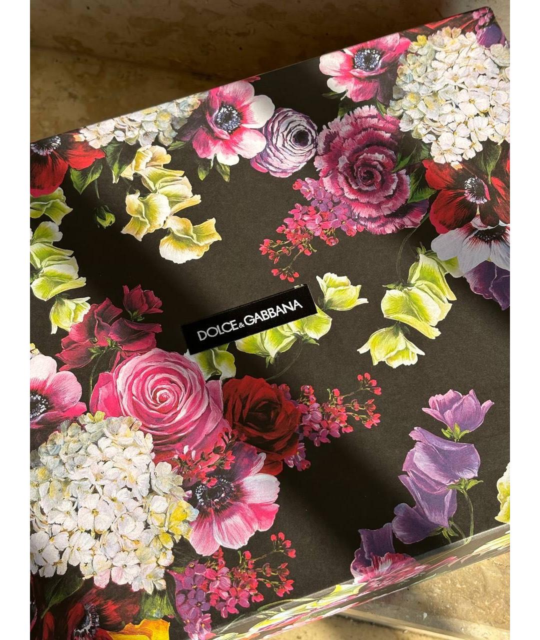 DOLCE&GABBANA Коралловые текстильные сапоги, фото 8