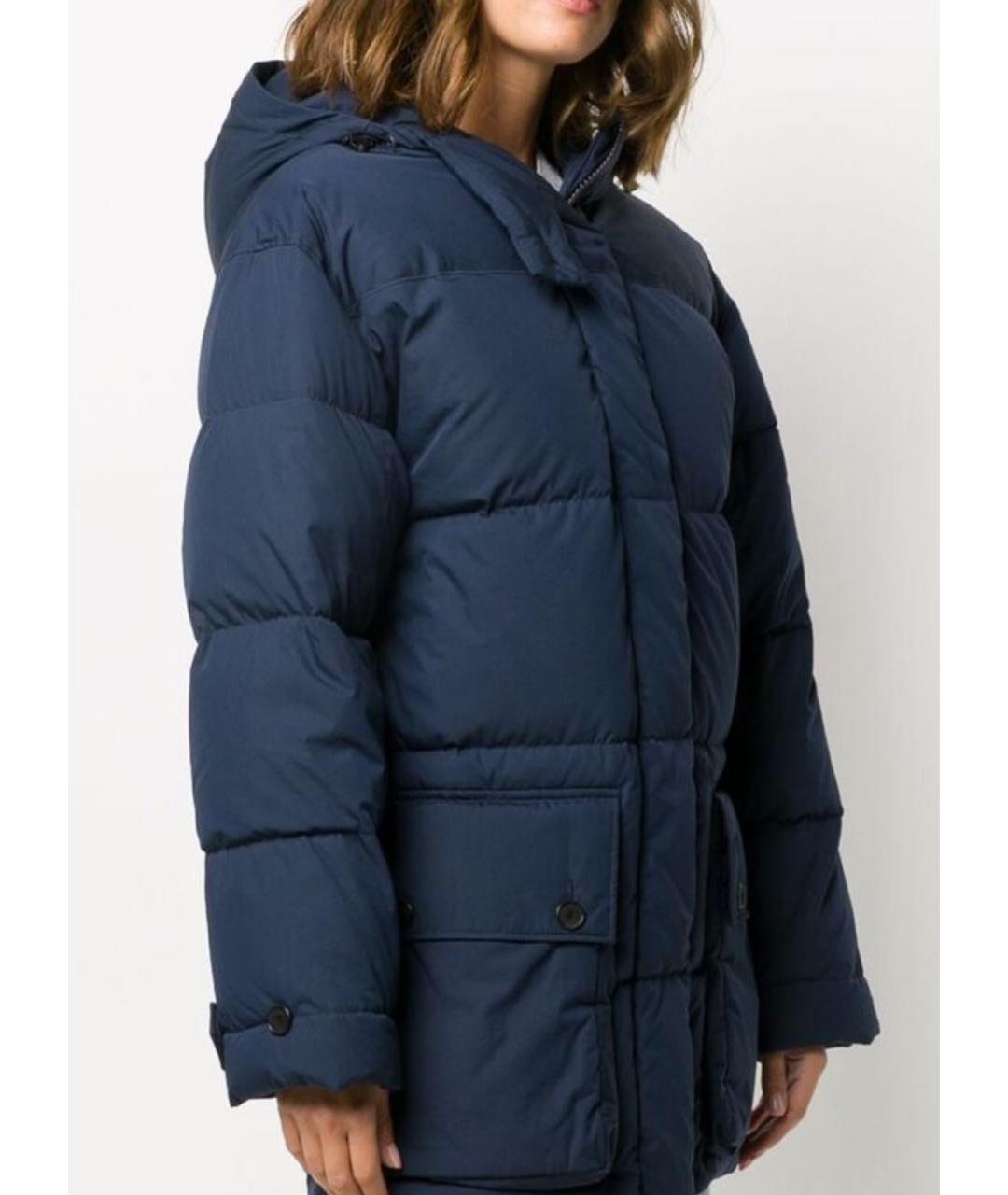 KENZO Темно-синяя полиэстеровая парка, фото 3