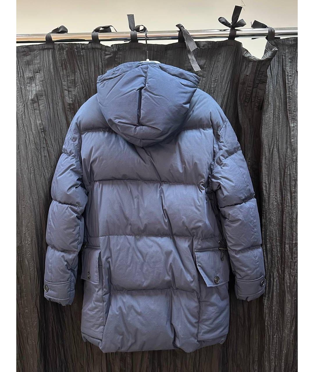 KENZO Темно-синяя полиэстеровая парка, фото 2