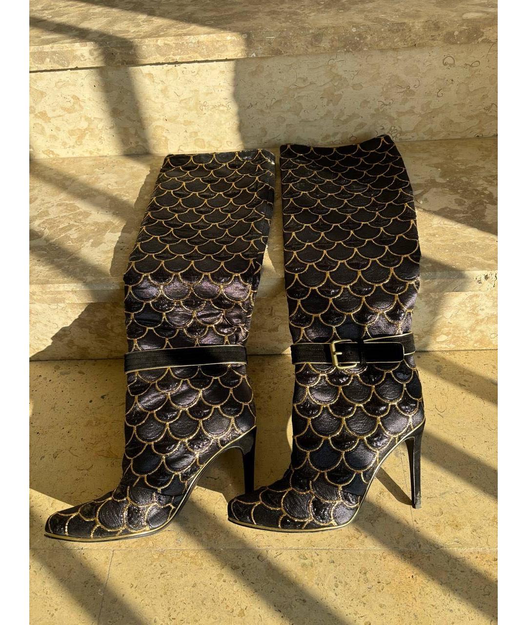 BALMAIN Мульти текстильные сапоги, фото 4