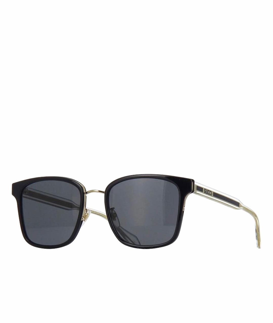 GUCCI Черные пластиковые солнцезащитные очки, фото 1