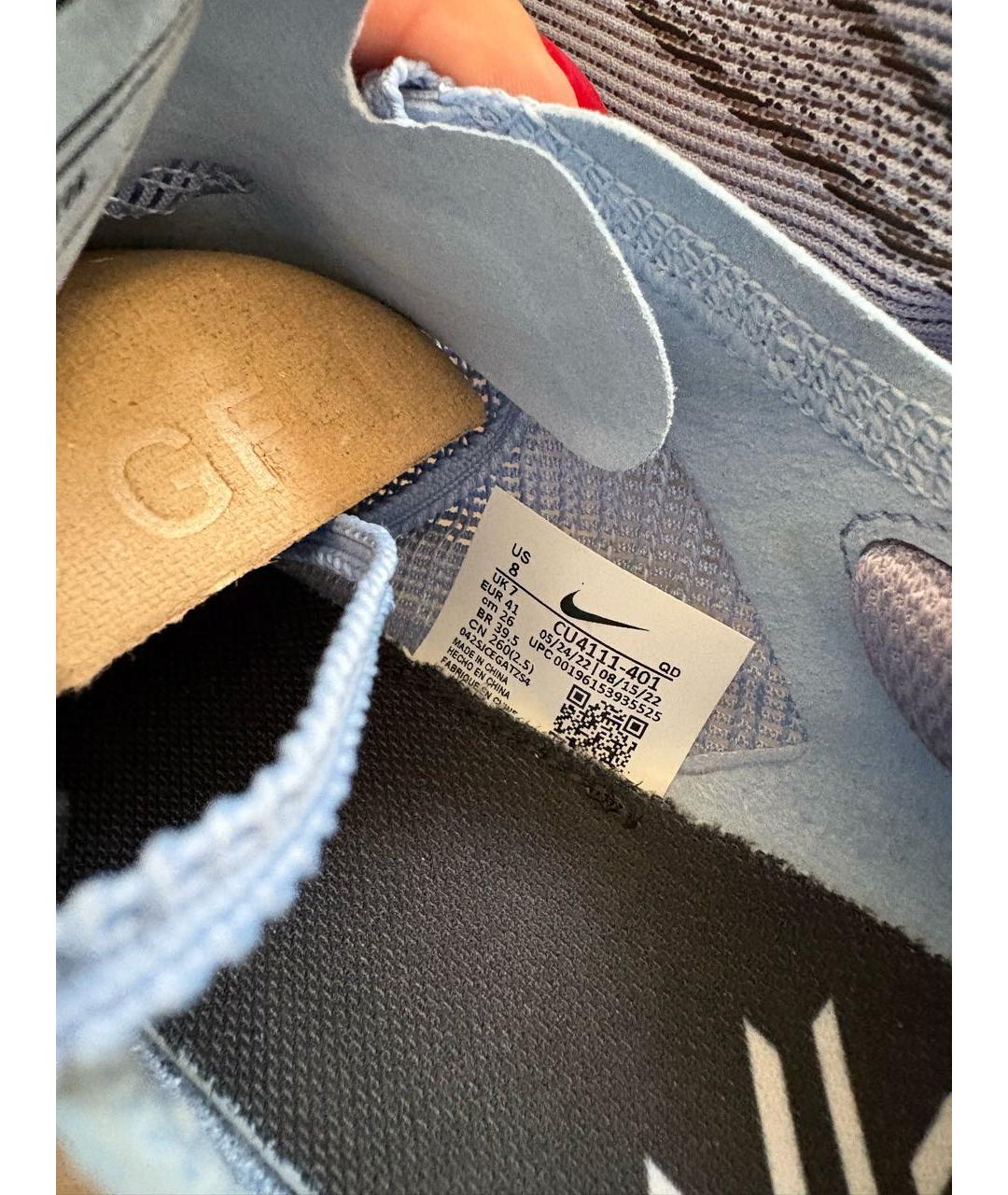 NIKE Голубые низкие кроссовки / кеды, фото 5