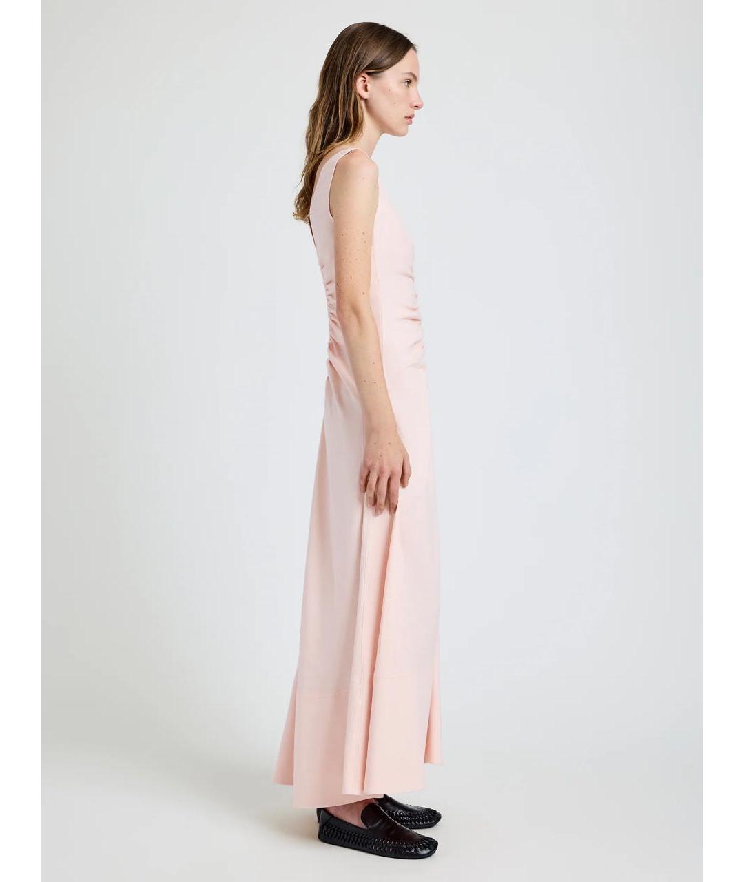 PROENZA SCHOULER Розовое льняное платье, фото 3