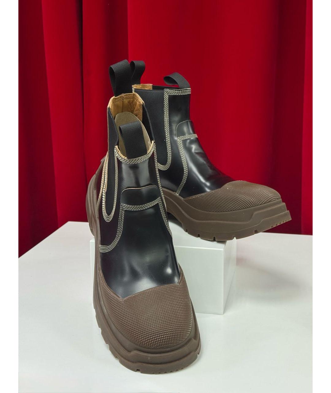 MAISON MARGIELA Черные высокие ботинки, фото 6