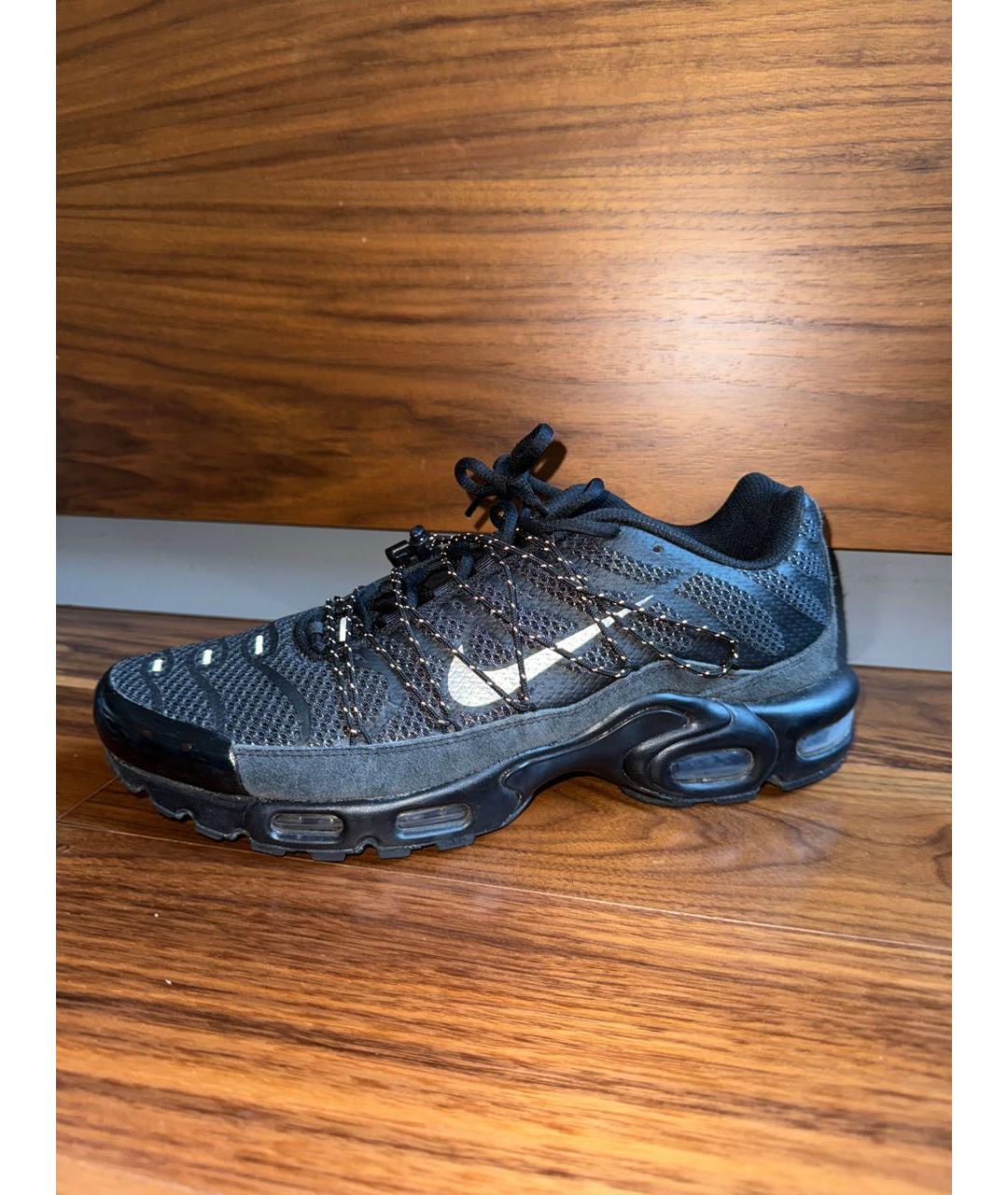 NIKE Черные текстильные низкие кроссовки / кеды, фото 5