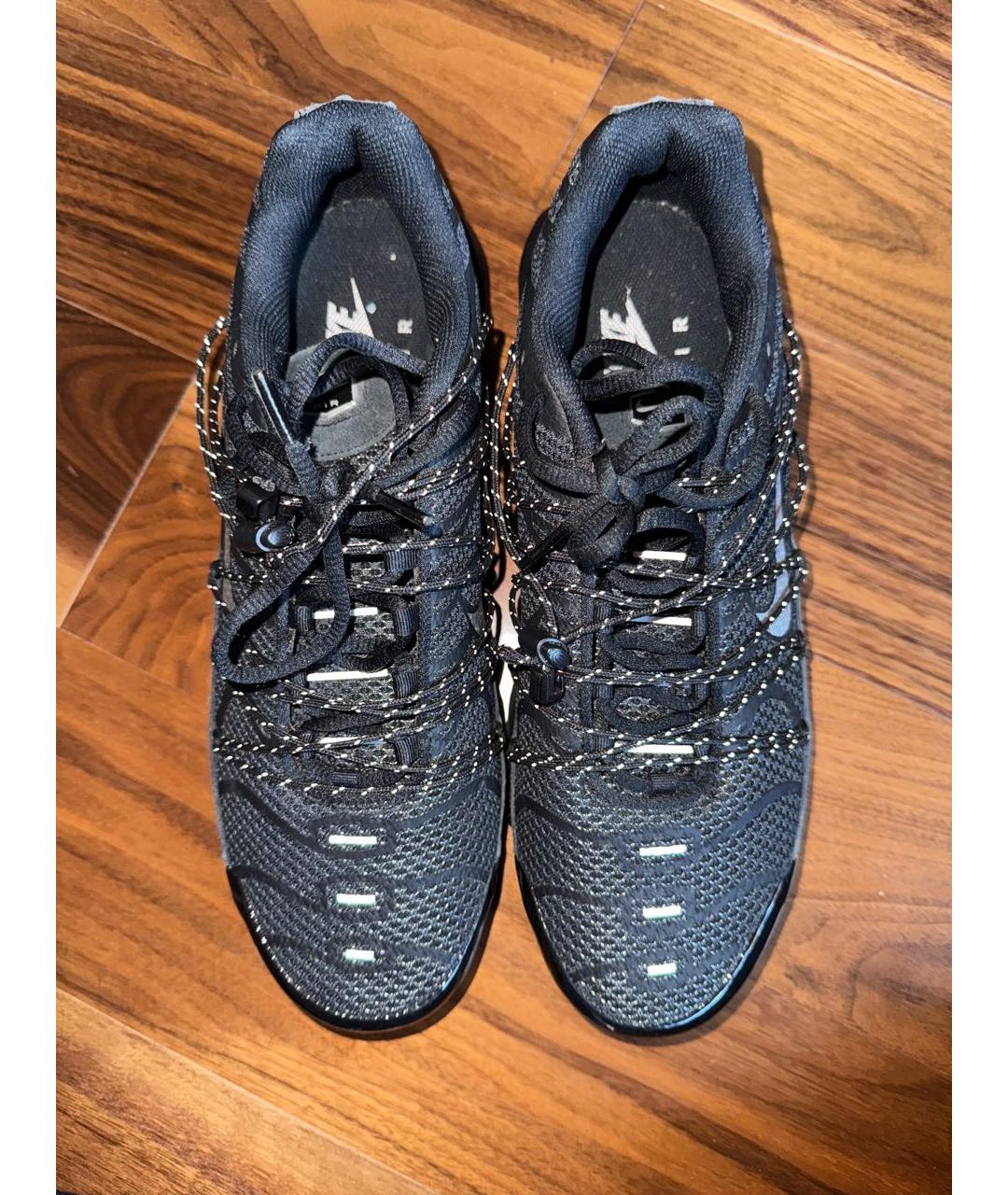 NIKE Черные текстильные низкие кроссовки / кеды, фото 2