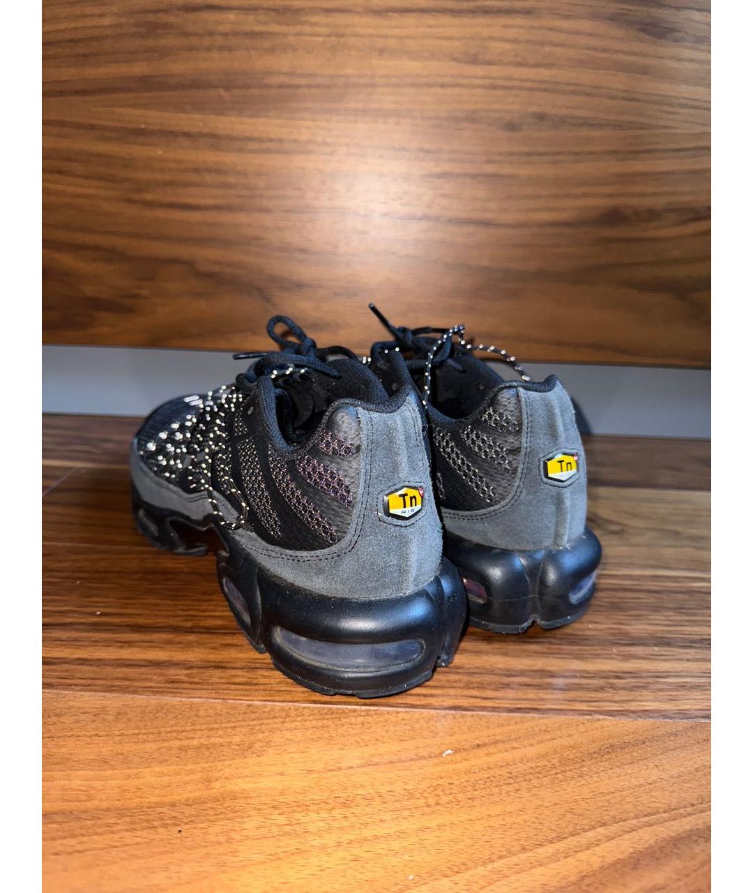 NIKE Черные текстильные низкие кроссовки / кеды, фото 3