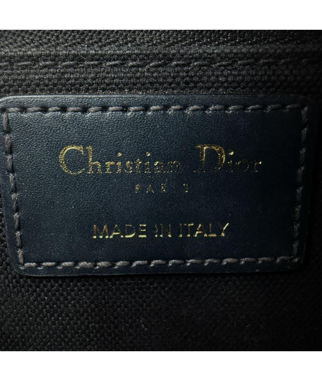 CHRISTIAN DIOR Синяя жаккардовая сумка через плечо, фото 7