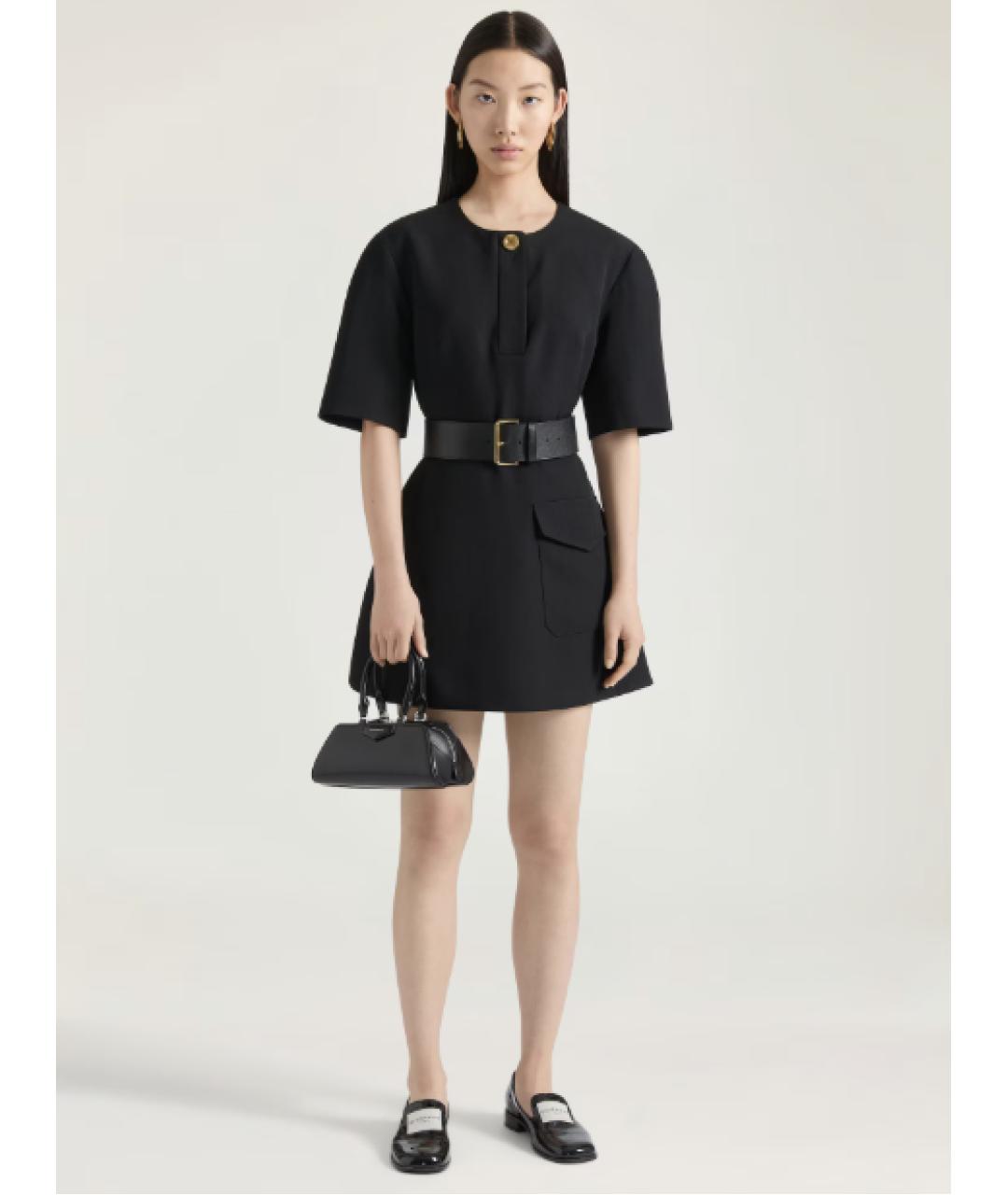 GIVENCHY Черная кожаная сумка с короткими ручками, фото 5