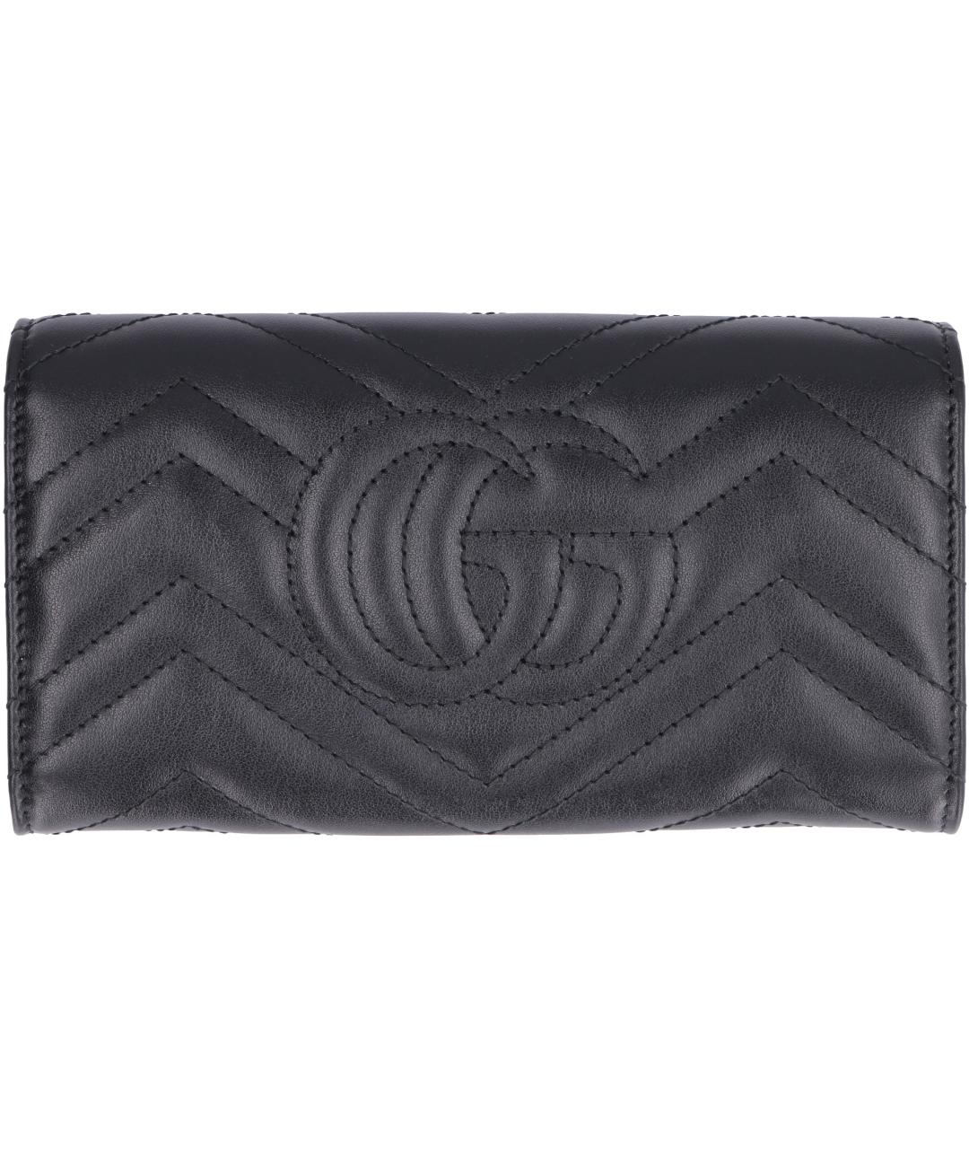 GUCCI Черный кожаный кошелек, фото 3
