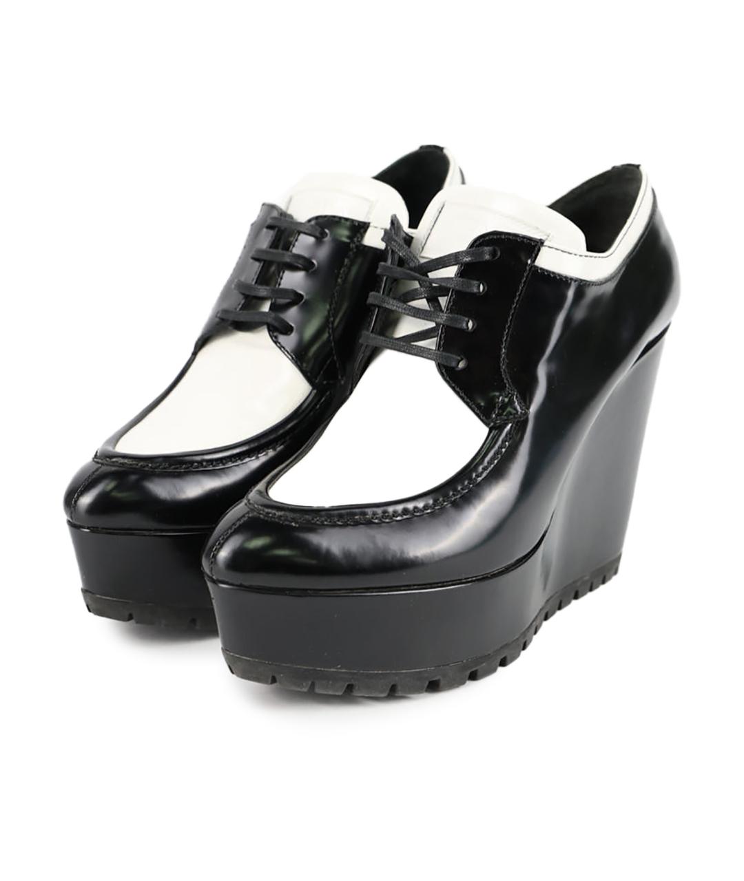 PRADA Черные кожаные ботильоны, фото 2