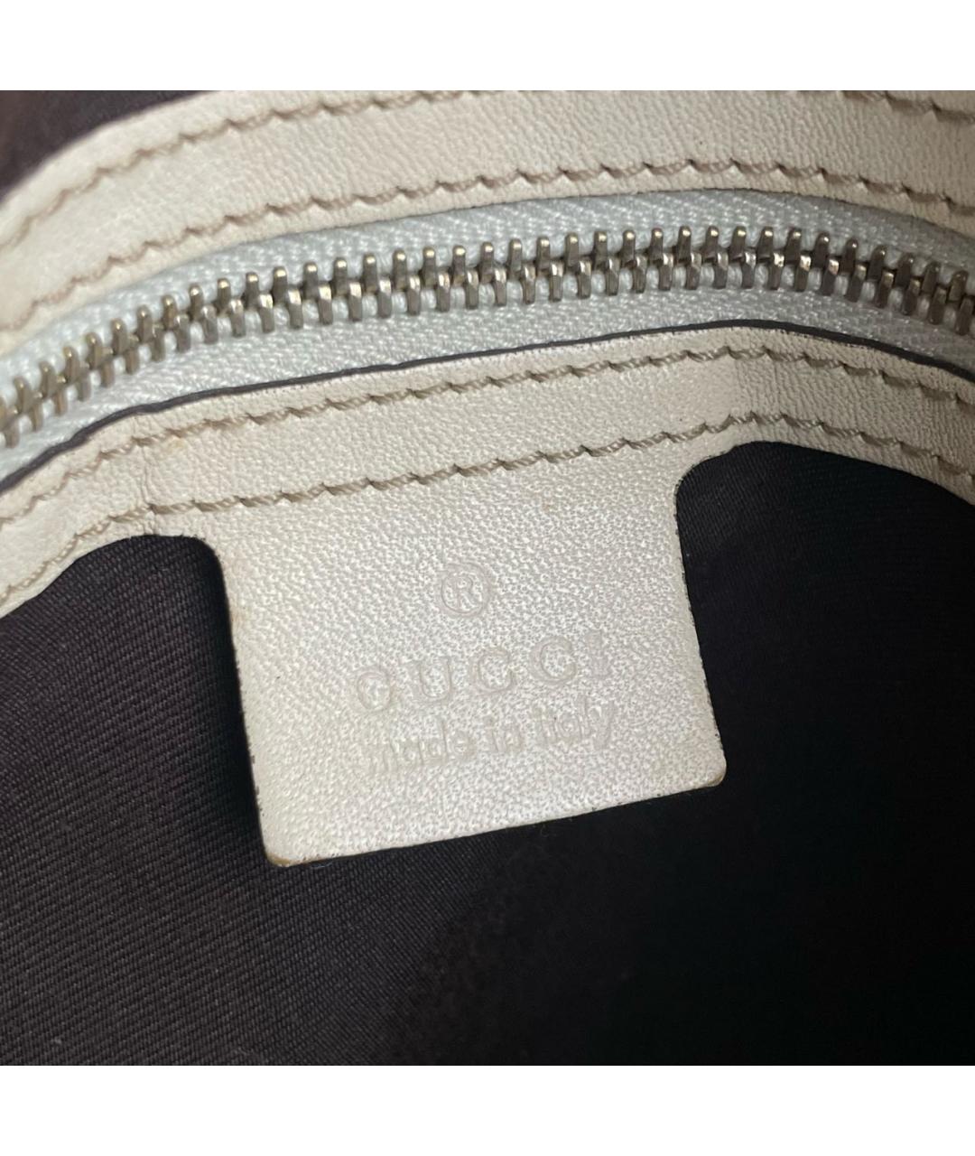 GUCCI Бежевая сумка с короткими ручками, фото 5