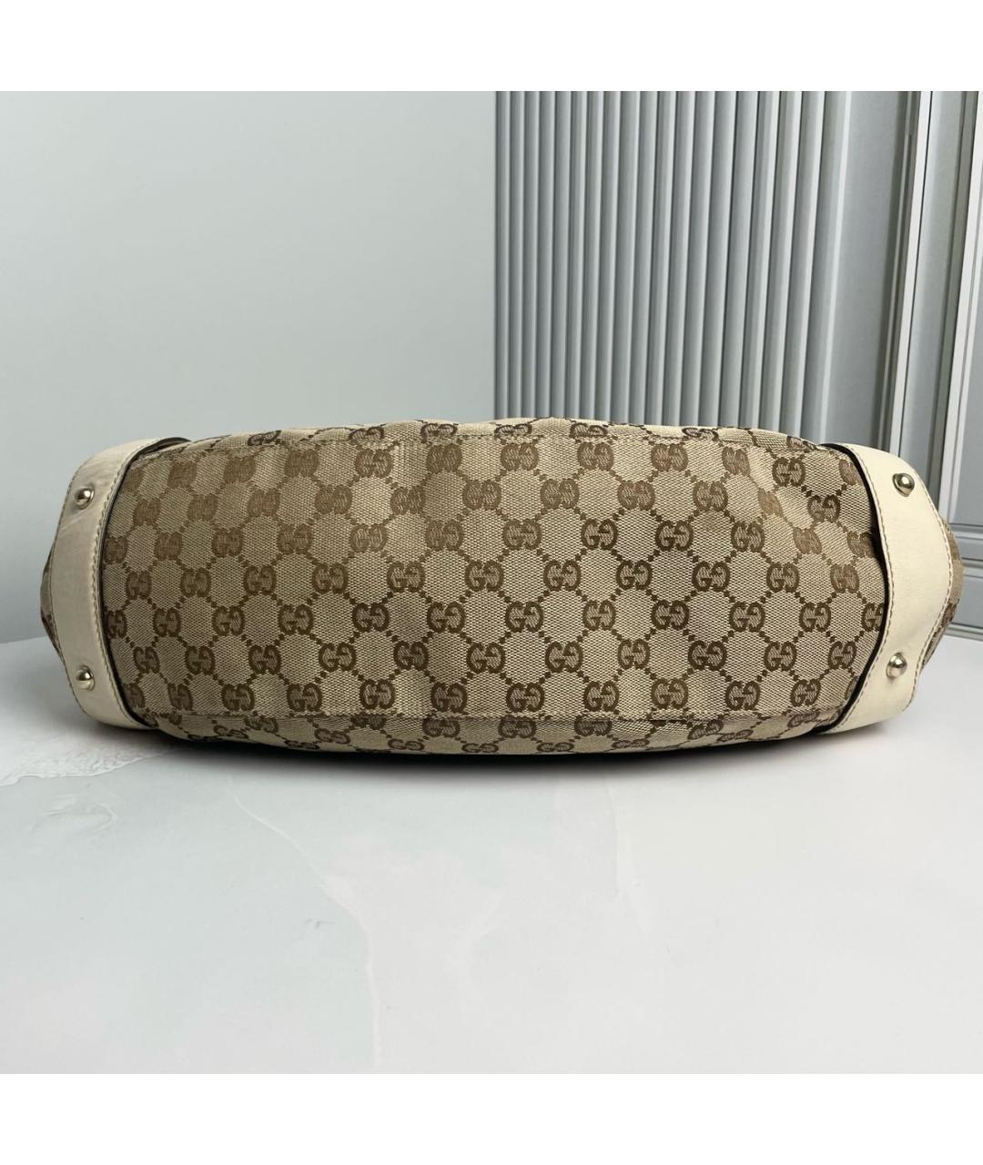 GUCCI Бежевая сумка с короткими ручками, фото 3