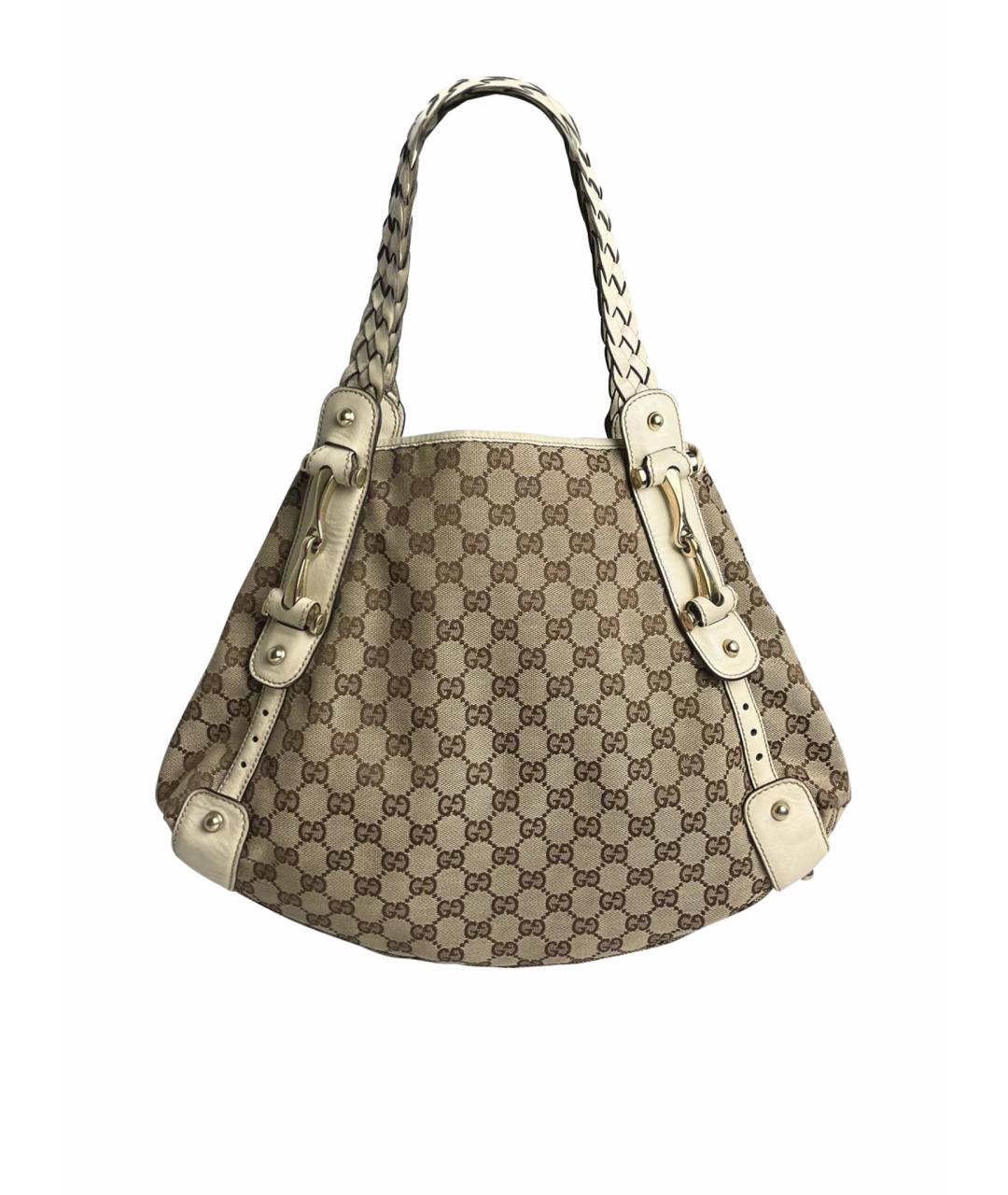 GUCCI Бежевая сумка с короткими ручками, фото 1