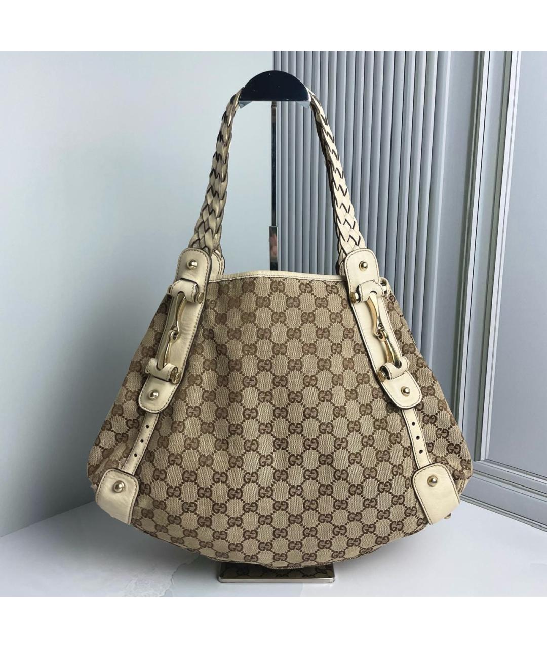 GUCCI Бежевая сумка с короткими ручками, фото 7
