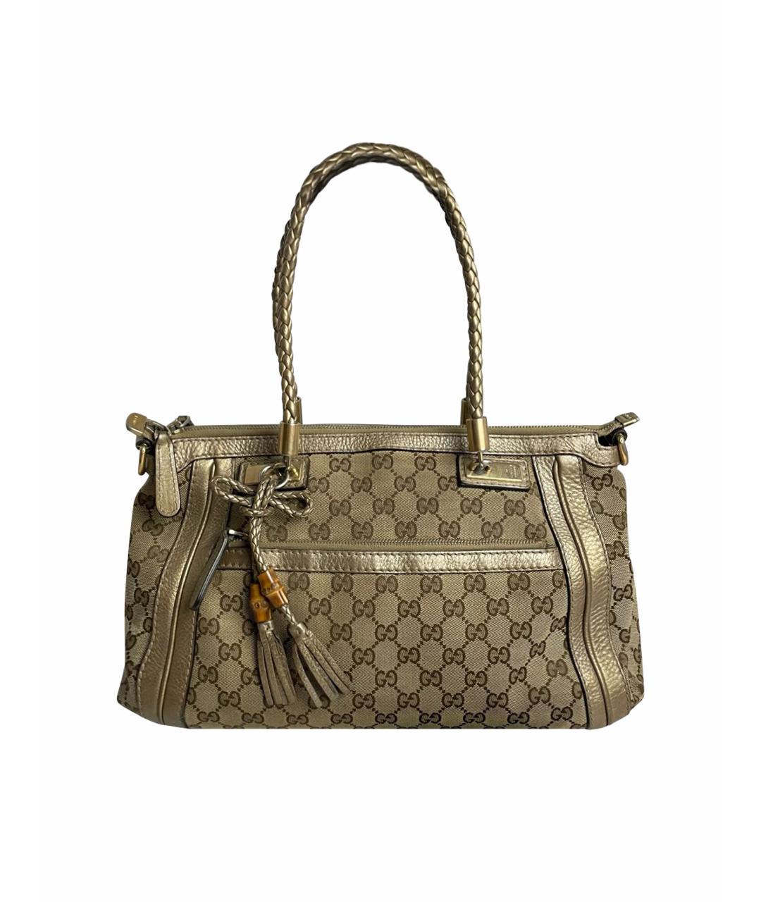 GUCCI Бежевая сумка с короткими ручками, фото 1