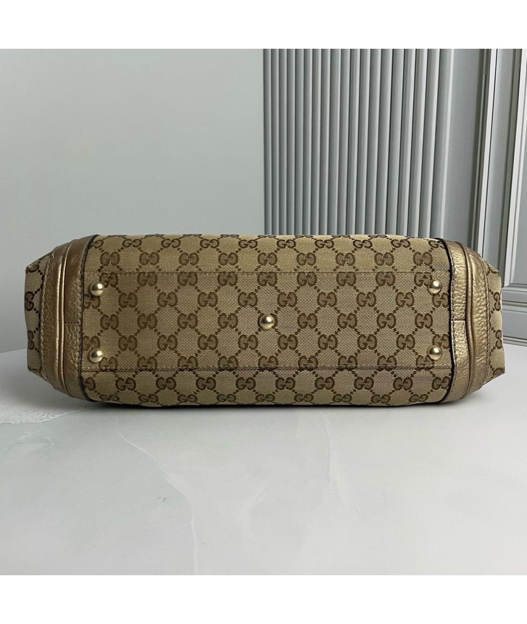 GUCCI Бежевая сумка с короткими ручками, фото 2