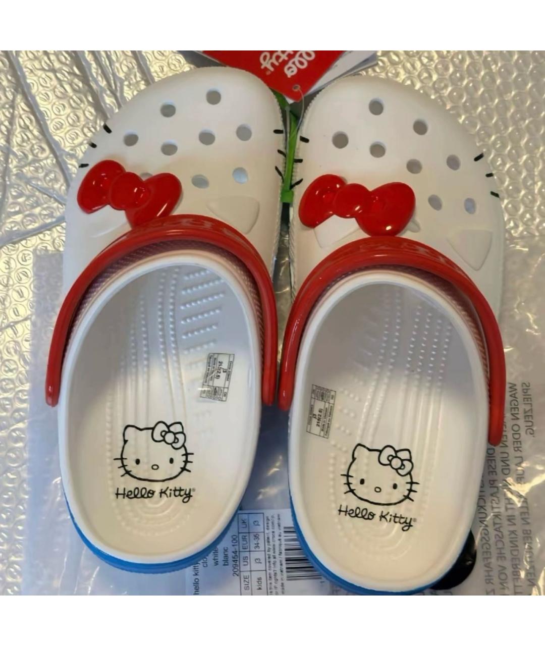 CROCS Белые резиновые сабо, фото 3