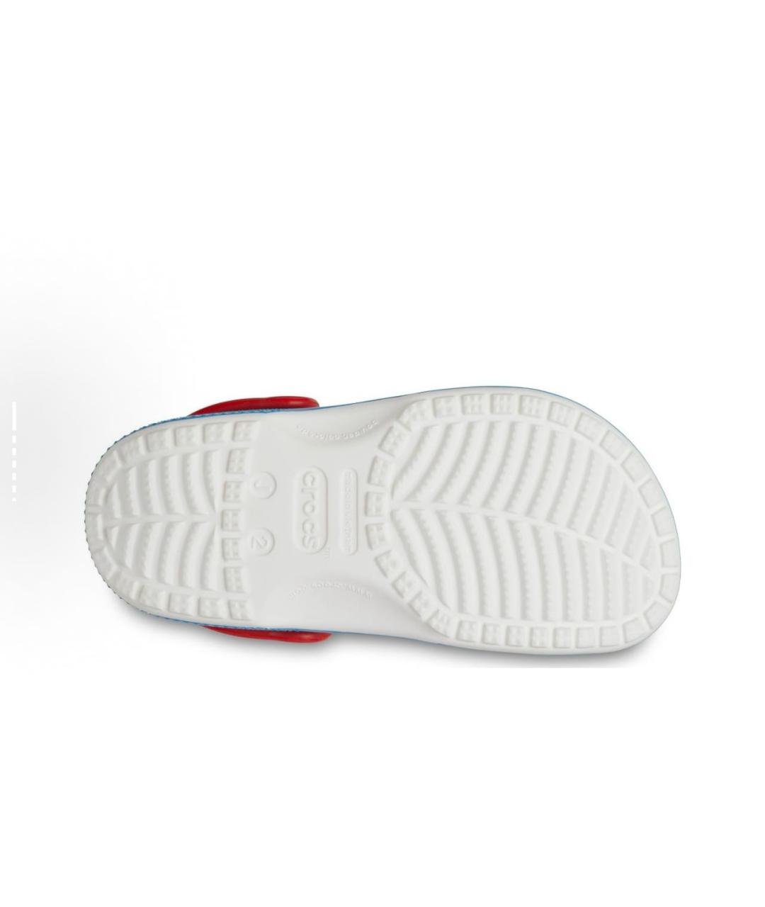 CROCS Белые резиновые сабо, фото 7